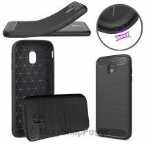FORCELL CUSTODIA B-CASE TPU SILICONE COVER CASE PER SAMSUNG GALAXY S21 5G G991 CARBON METAL BLACK