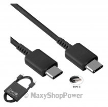 SAMSUNG CAVO DATI USB-C Type C ORIGINALE EP-DN980BBE 25W BLACK BULK /PER GALAXY USB-C CONNECTOR